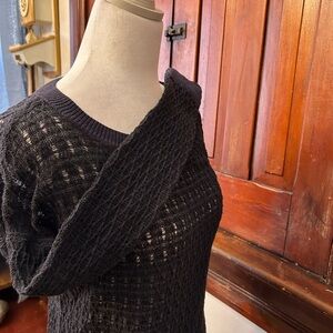 LOFT Textured Navy Sweater